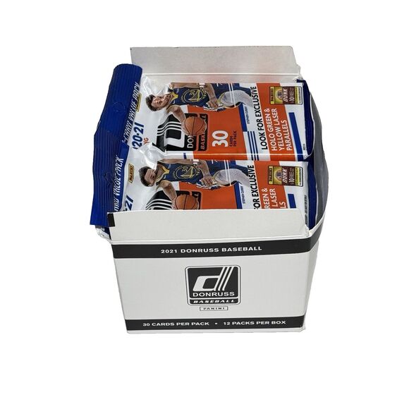 2020-21 Panini Donruss Basketball Cello Box – Complete 12 Fat Packs NBA NEW - Picture 5 of 7